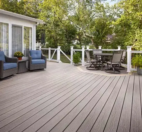PVC deck boards with a clean, even finish